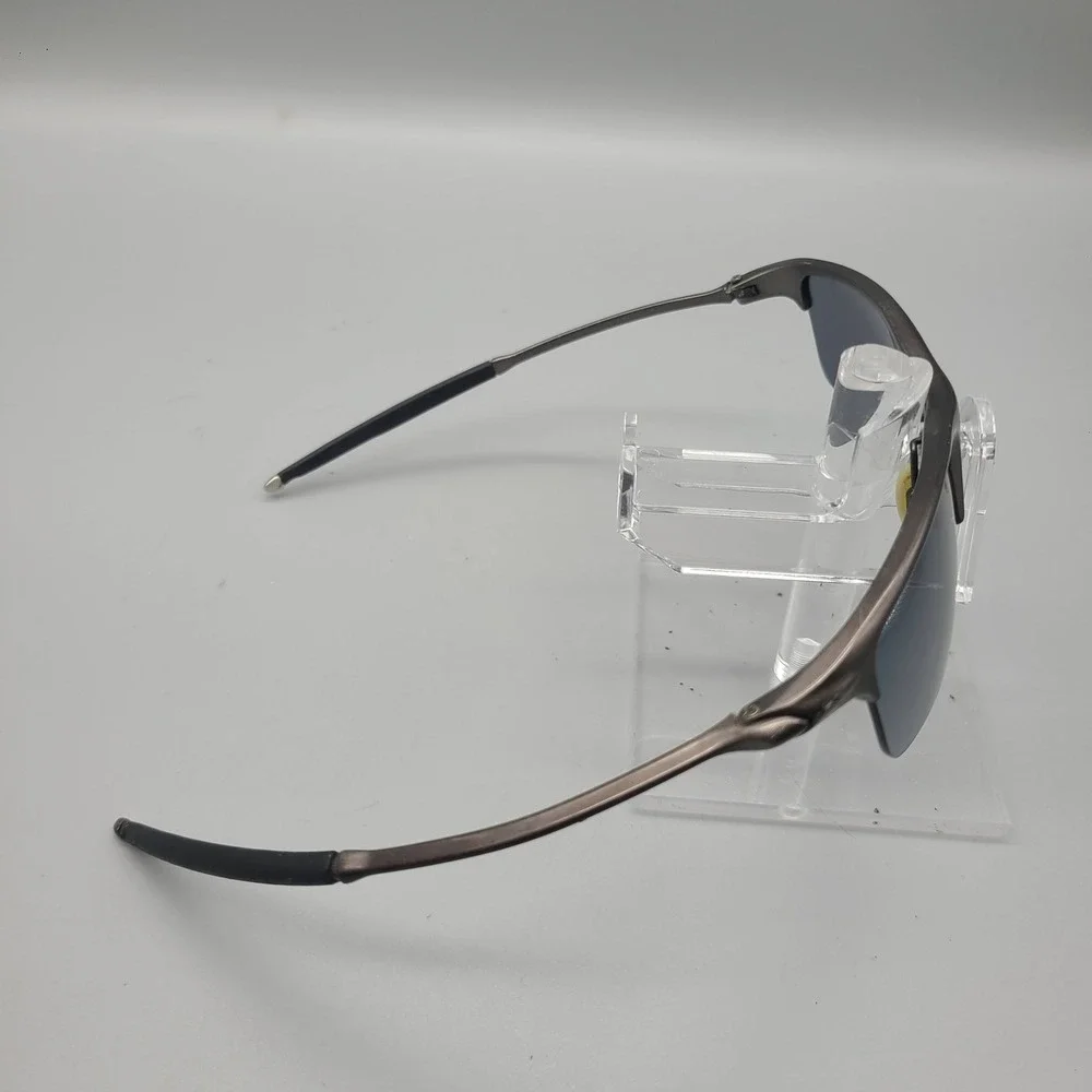Oakley A Wire Sunglasses Gunmetal Gray Metal Frame Vintage Made in USA Dark Lens